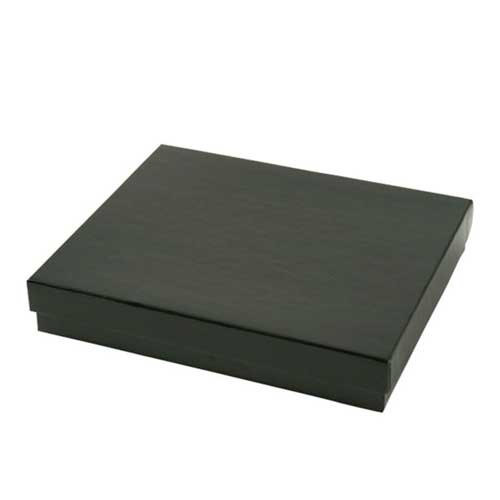 (#65) 6 x 5 x 1 BLACK GLOSS JEWELRY BOXES