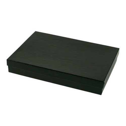 (#85) 8 x 5-1/2 x 1-1/4 BLACK GLOSS JEWELRY BOXES