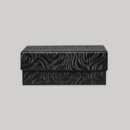 (#21) 2-1/2 x 1-1/2 x 7/8 BLACK SWIRL JEWELRY BOXES