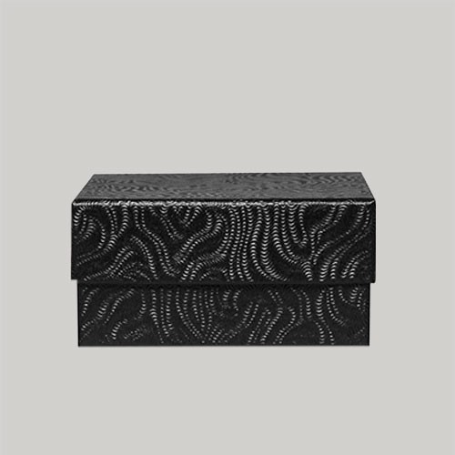 (#32) 3-1/6 x 2-1/8 x 1 BLACK SWIRL JEWELRY BOXES