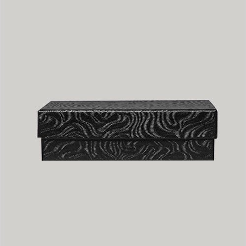 (#65) 6 x 5 x 1 BLACK SWIRL JEWELRY BOXES