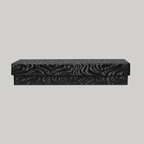 (#82A) 8 x 2 x 7/8 BLACK SWIRL JEWELRY BOXES