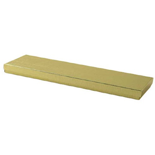 (#71) 7-1/2 x 1-3/4 x 1 GOLD LINEN JEWELRY BOXES