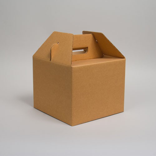 10 x 10 x 8 NATURAL KRAFT CORRUGATED GABLE BOXES