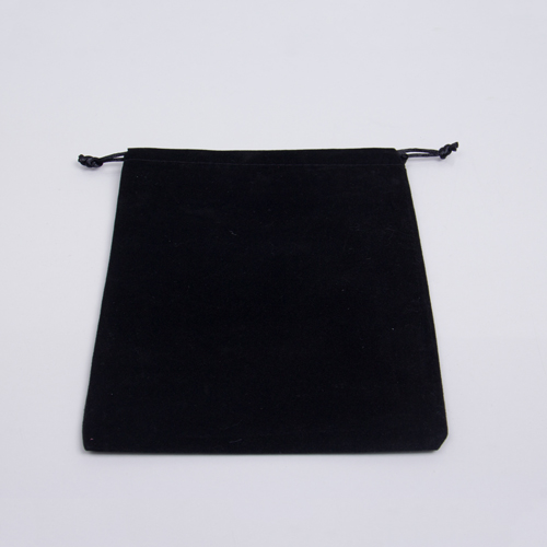 3 x 4 BLACK FAUX SUEDE DRAWSTRING POUCH