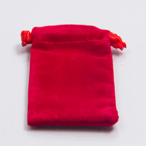 4 X 5-1/2 VELVET POUCH RED