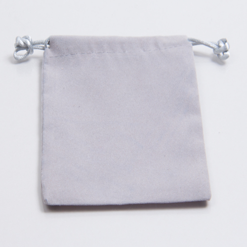 4 X 5-1/2VELVET POUCH SILVER