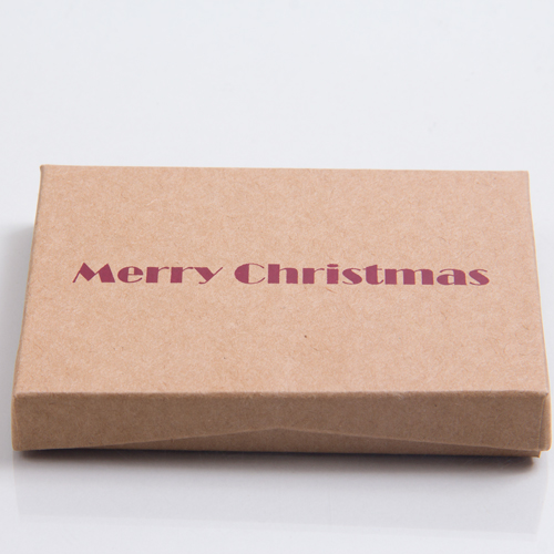 4-5/8 x 3-3/8 x 5/8 KRAFTY CHRISTMAS GIFT CARD BOX WITH PLATFORM INSERT