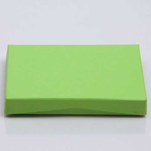 4-5/8 x 3-3/8 x 5/8 LIME MATTE GIFT CARD BOX WITH PLATFORM INSERT