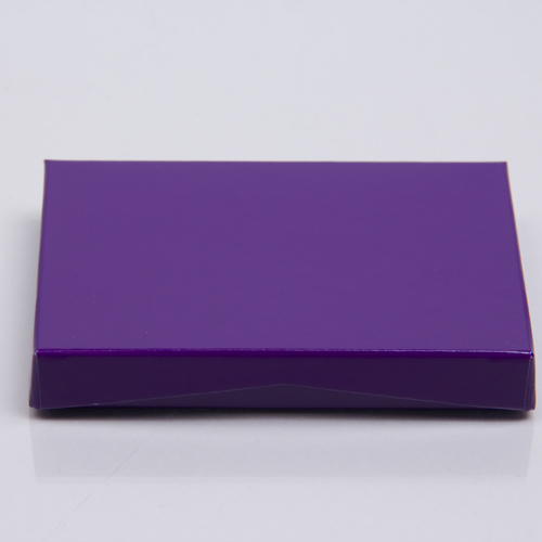 4-5/8 x 3-3/8 x 5/8 PURPLE ICE GIFT CARD BOX WITH PLASTIC INSERT