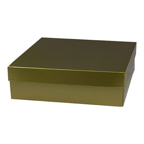 10 x 10 x 3 GOLD HI-WALL GIFT BOX BASES