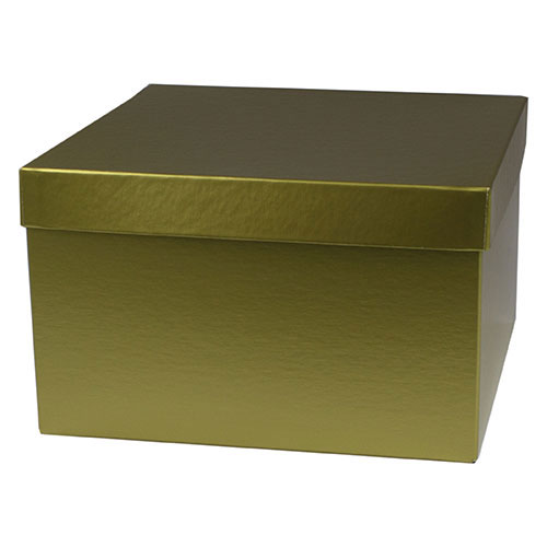 10 x 10 x 6 GOLD HI-WALL GIFT BOX BASES