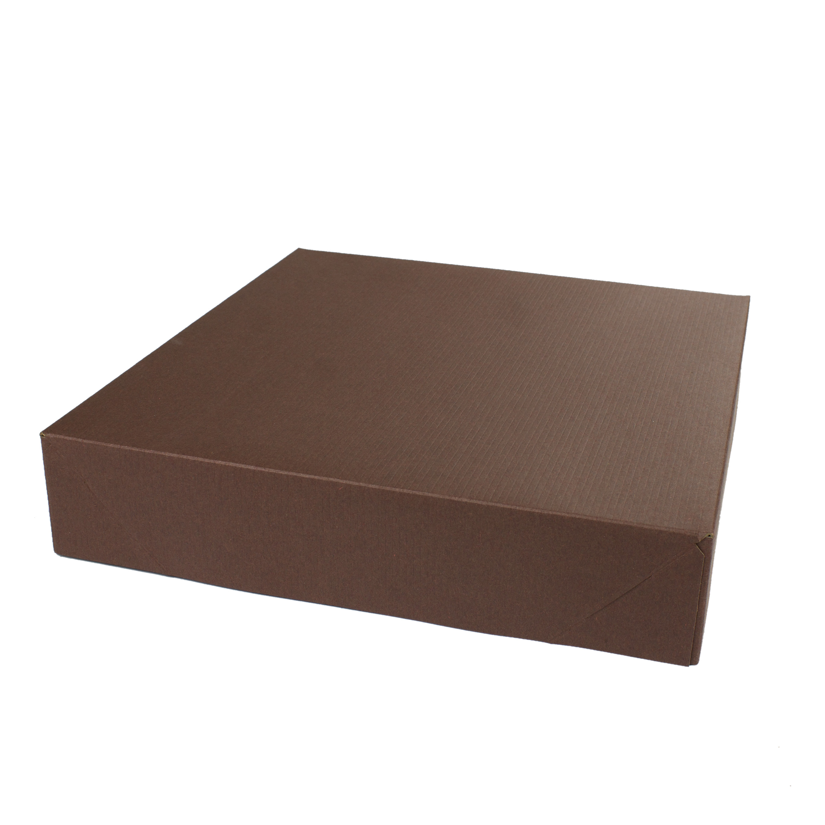 12 x 12 x 2.5 COCOA TINTED TWO-PIECE GIFT BOXES