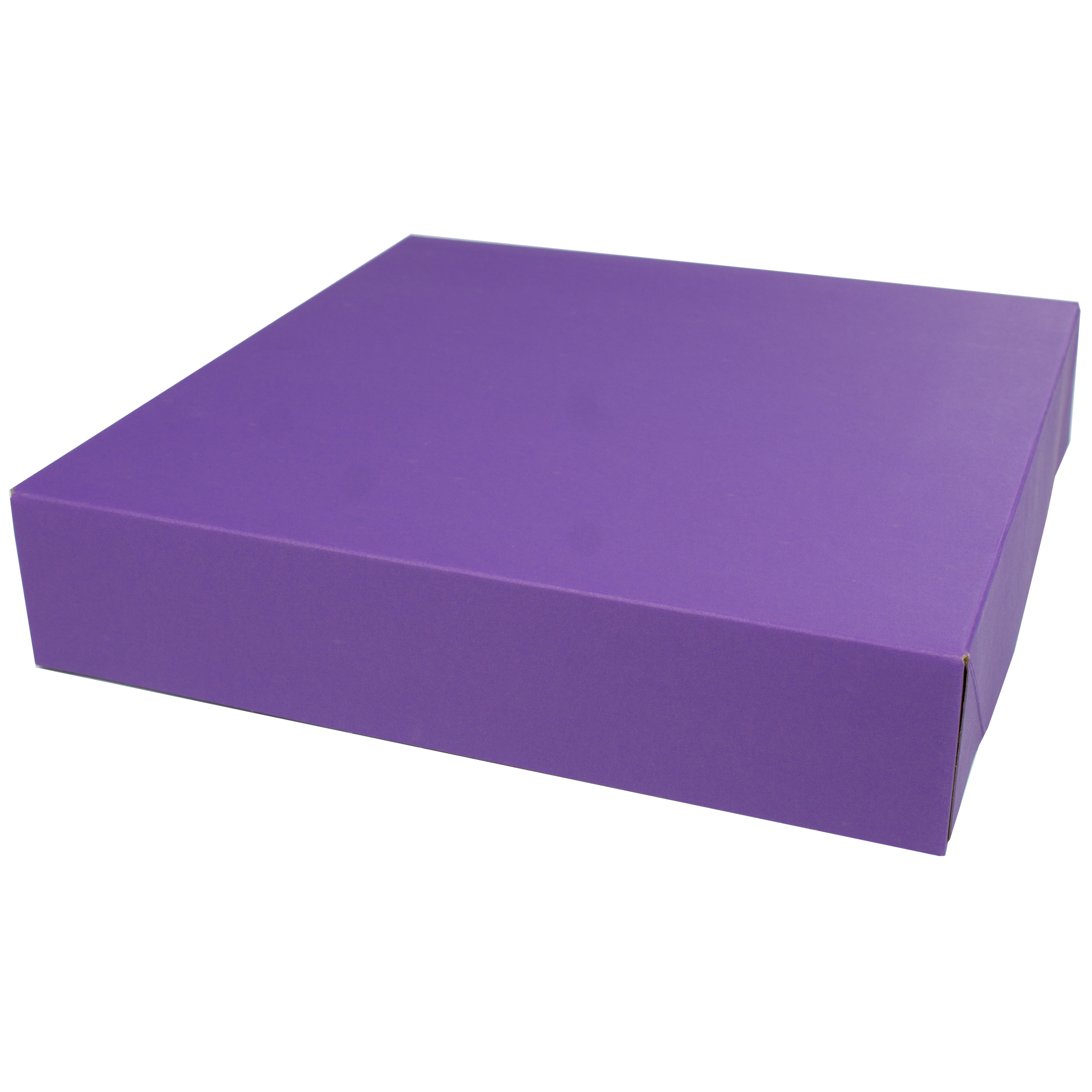 12 x 12 x 2.5 PURPLE TINTED TWO-PIECE GIFT BOXES