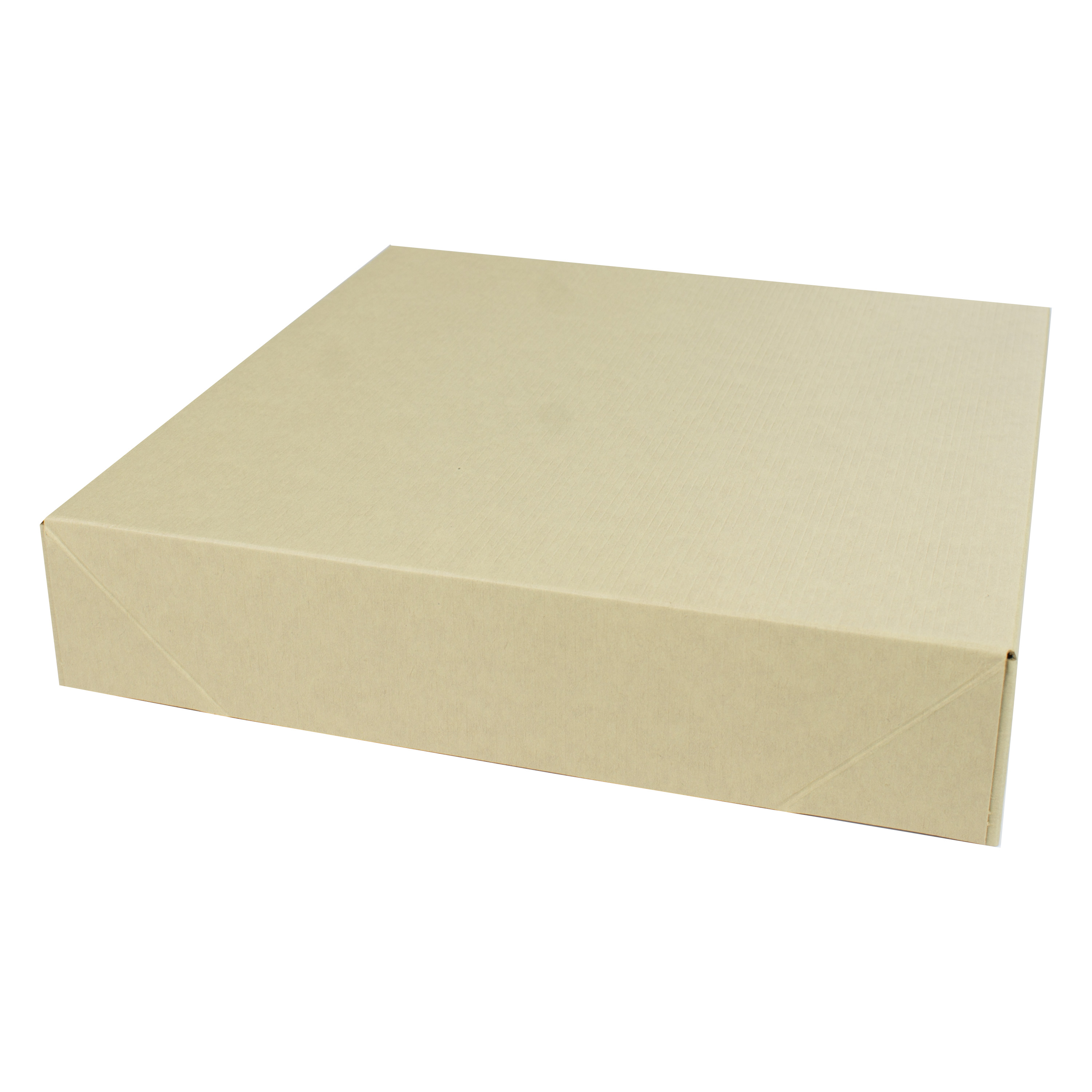 12 x 12 x 2.5 OATMEAL TINTED TWO-PIECE GIFT BOXES
