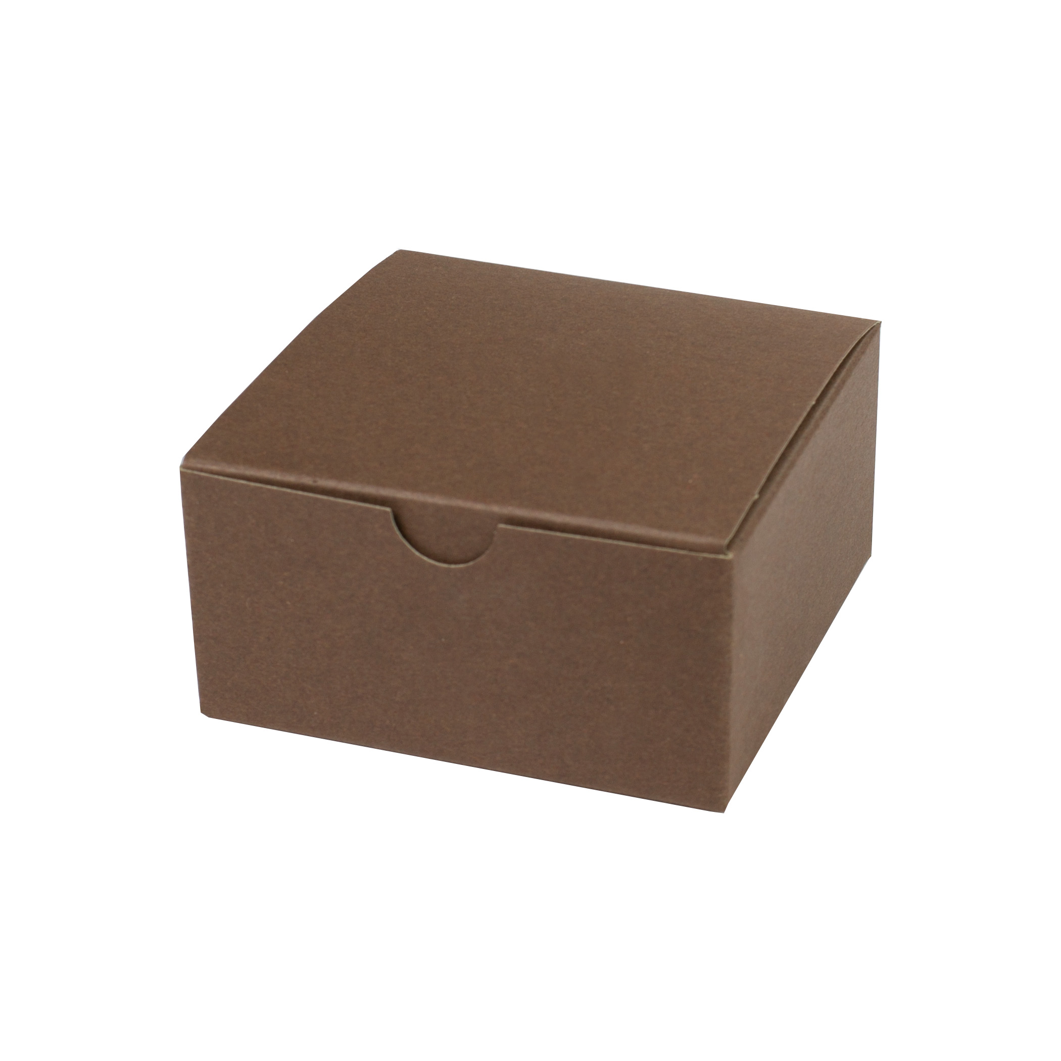4 x 4 x 2 COCOA TINTED TUCK-TOP GIFT BOXES