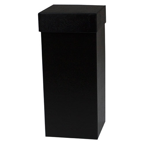4 x 4 x 9 BLACK SWIRL HI-WALL GIFT BOX BASES