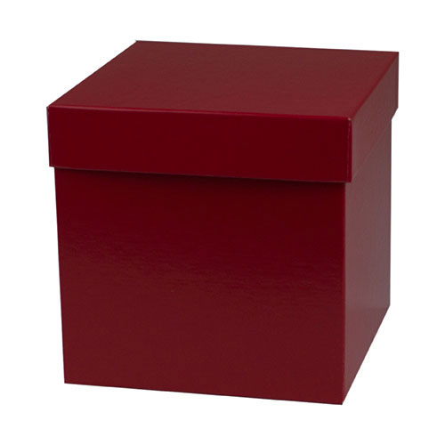 6 x 6 x 6 RED GLOSS HI-WALL GIFT BOX BASES