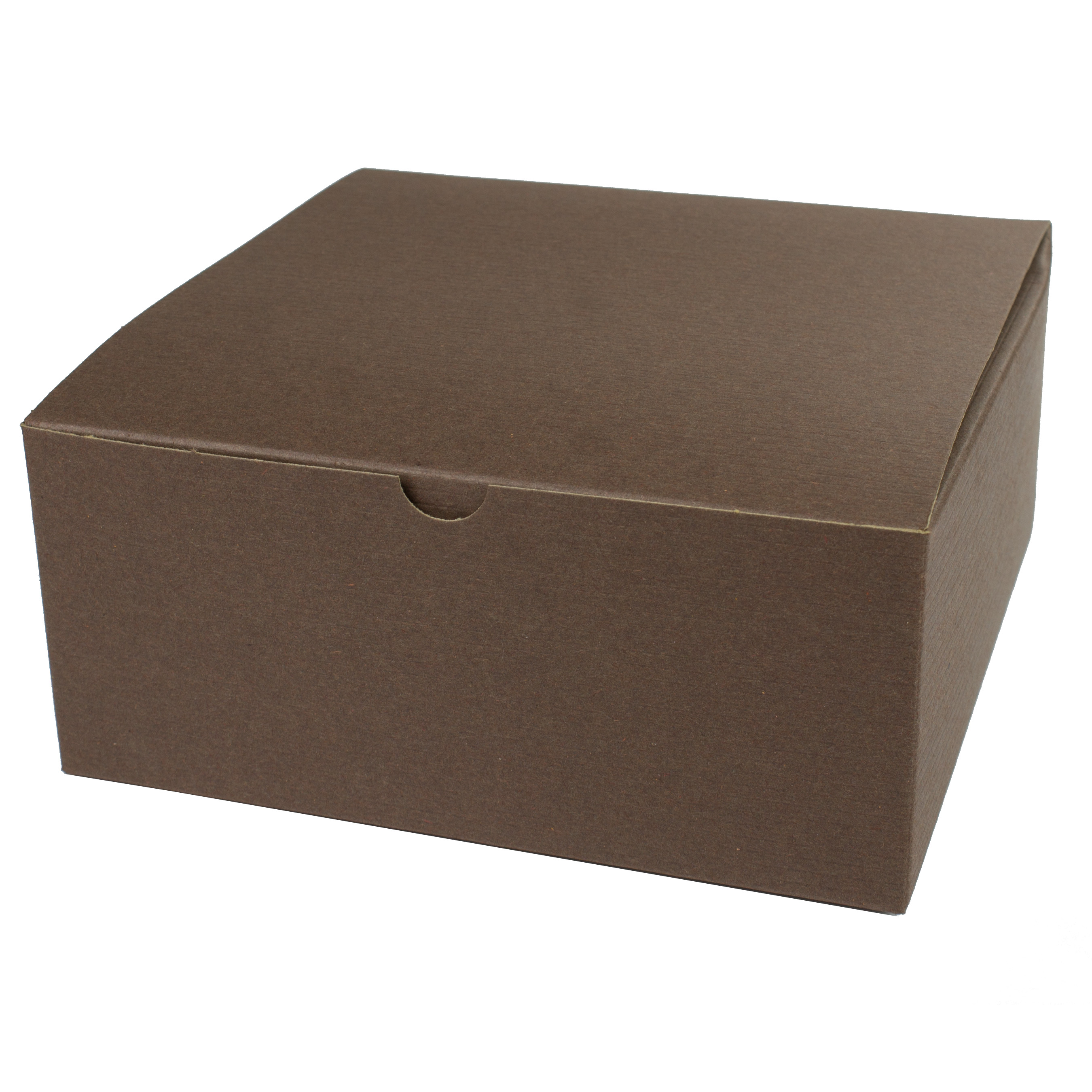 10 x 10 x 6 COCOA TINTED TUCK-TOP GIFT BOXES