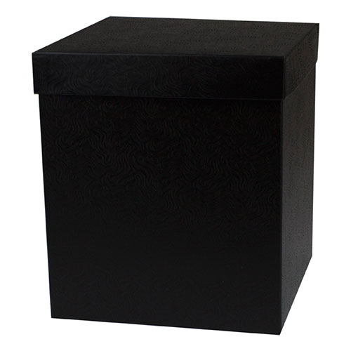 8 x 8 x 9 BLACK SWIRL HI-WALL GIFT BOX BASES