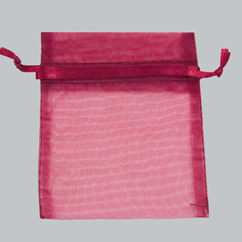 12 x 14 BURGUNDY SHEER ORGANZA POUCHES