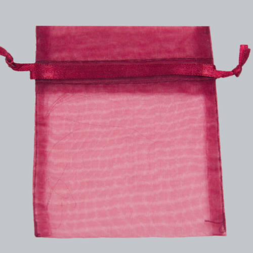 22 x 25 BURGUNDY SHEER ORGANZA POUCHES