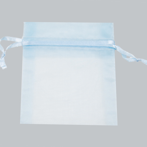 10 x 12 LIGHT BLUE SHEER ORGANZA POUCHES