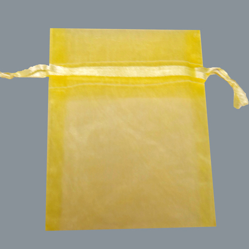 5 x 6-1/2 YELLOW SHEER ORGANZA POUCHES