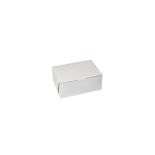 7 x 5 x 3 WHITE ONE-PIECE BAKERY BOXES
