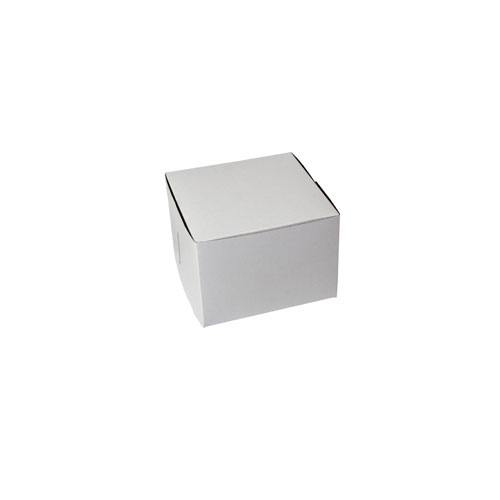 7 x 7 x 5 WHITE ONE-PIECE BAKERY BOXES