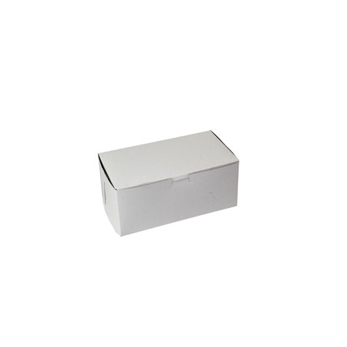 9 x 5 x 4 WHITE ONE-PIECE BAKERY BOXES