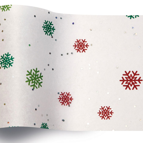 20 x 30 JUST SNOWFLAKES GEMSTONE TISSUE PAPER