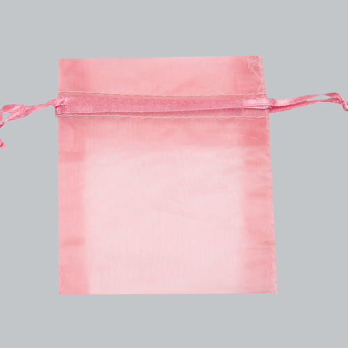 2 x 2-1/2 PINK SHEER ORGANZA POUCHES