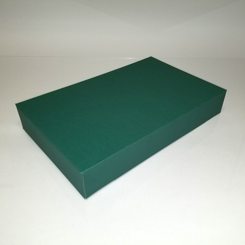 19X12X3 FOREST GREEN APPAREL BOX ***CLOSEOUT***