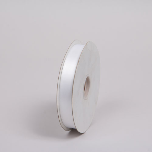 7/8X100YD SATIN RIBBON WHITE