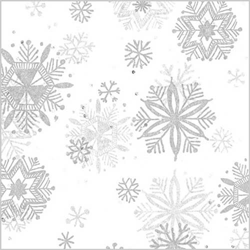 20 x 30 DIAMOND SNOWFLAKES GEMSTONE TISSUE PAPER