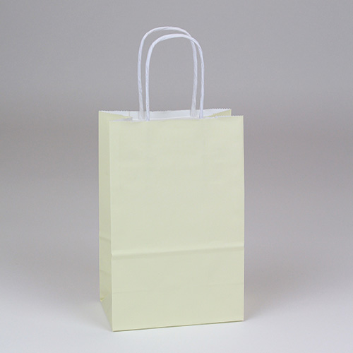 5.25 x 3.5 x 8.25 VANILLA PAPER SHOPPING BAGS ***CLOSEOUT***