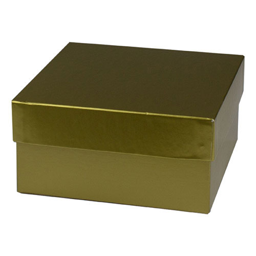 6 x 6 x 3 GOLD HI-WALL GIFT BOX BASES