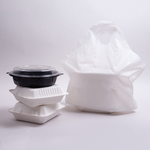 21 x 18 x 10 WHITE WAVETOP PLASTIC CARRYOUT BAGS