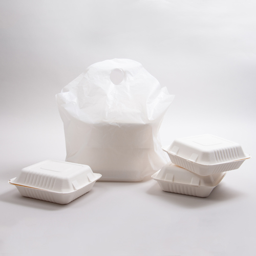 18 x 16 x 9 WHITE WAVETOP PLASTIC CARRYOUT BAGS