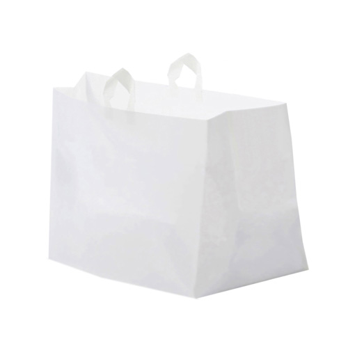 14 x 11.5 x 12 PLASTIC CATERING BAGS WITH SOFT LOOP HANDLES