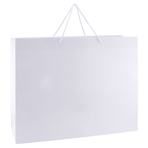 20 x 6 x 16 WHITE KRAFT EUROTOTE SHOPPING BAGS
