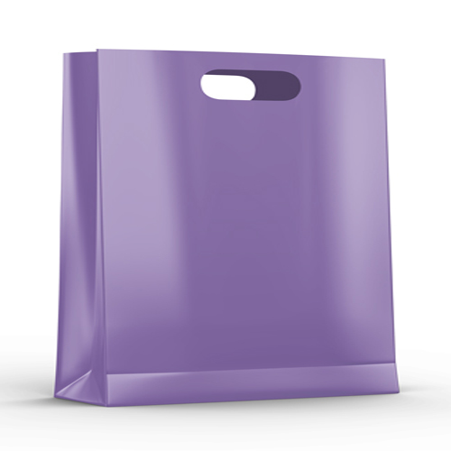 16 x 6 x 15 GRAPE FROSTED PLASTIC TOTE BAGS