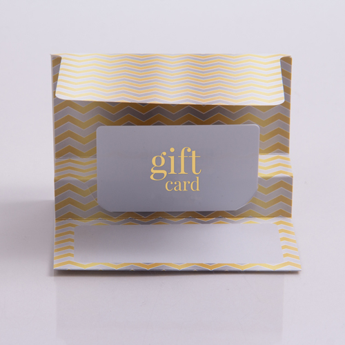 5 x 3-3/8 FIRE & ICE CHEVRON GIFT CARD FOLDERS