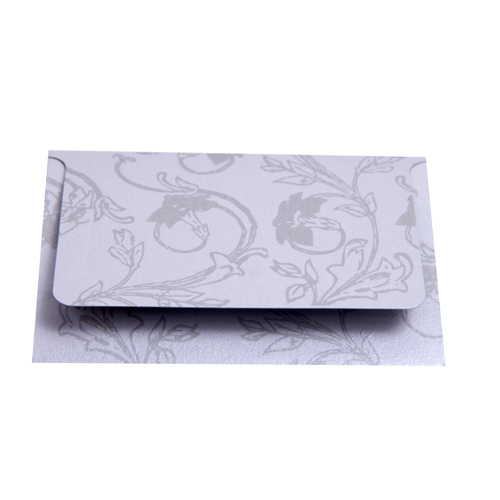 5 x 33/8 PLATINUM TRELLIS GIFT CARD FOLDERS