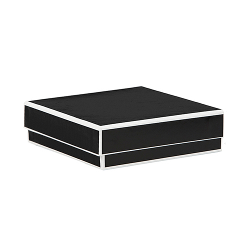 5 x 5 x 1.5 BLACK JEWELRY BOX