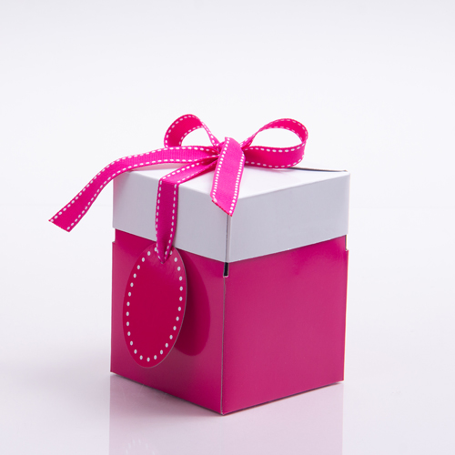 4 x 4 x 4.75 FUCHSIA POP UP BOX