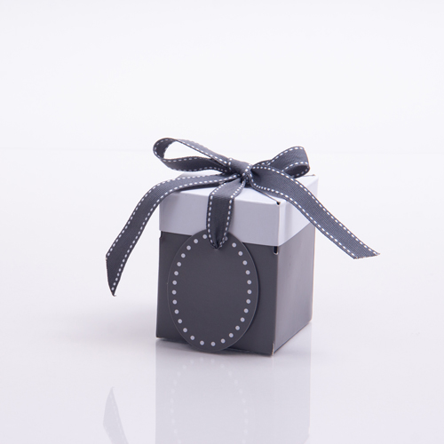 3 x 3 x 3.25 SLATE GRAY POP UP BOX