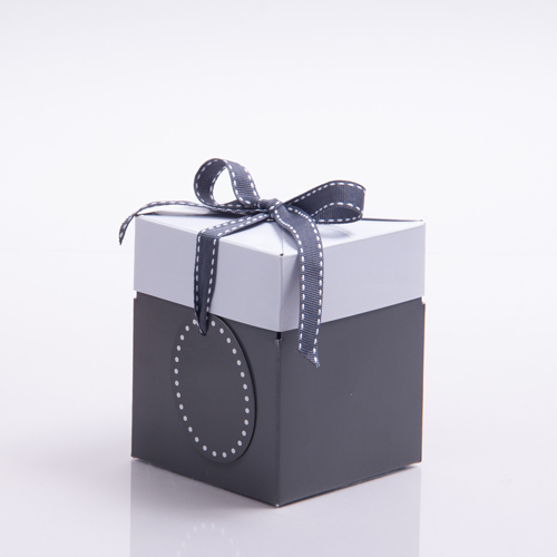 4 x 4 x 4.75 SLATE GRAY POP UP BOX
