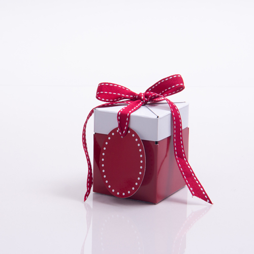 3 x 3 x 3.25 RED POP UP BOX